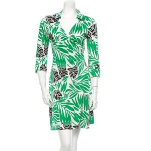 DVF 100% SILK WRAP DRESS